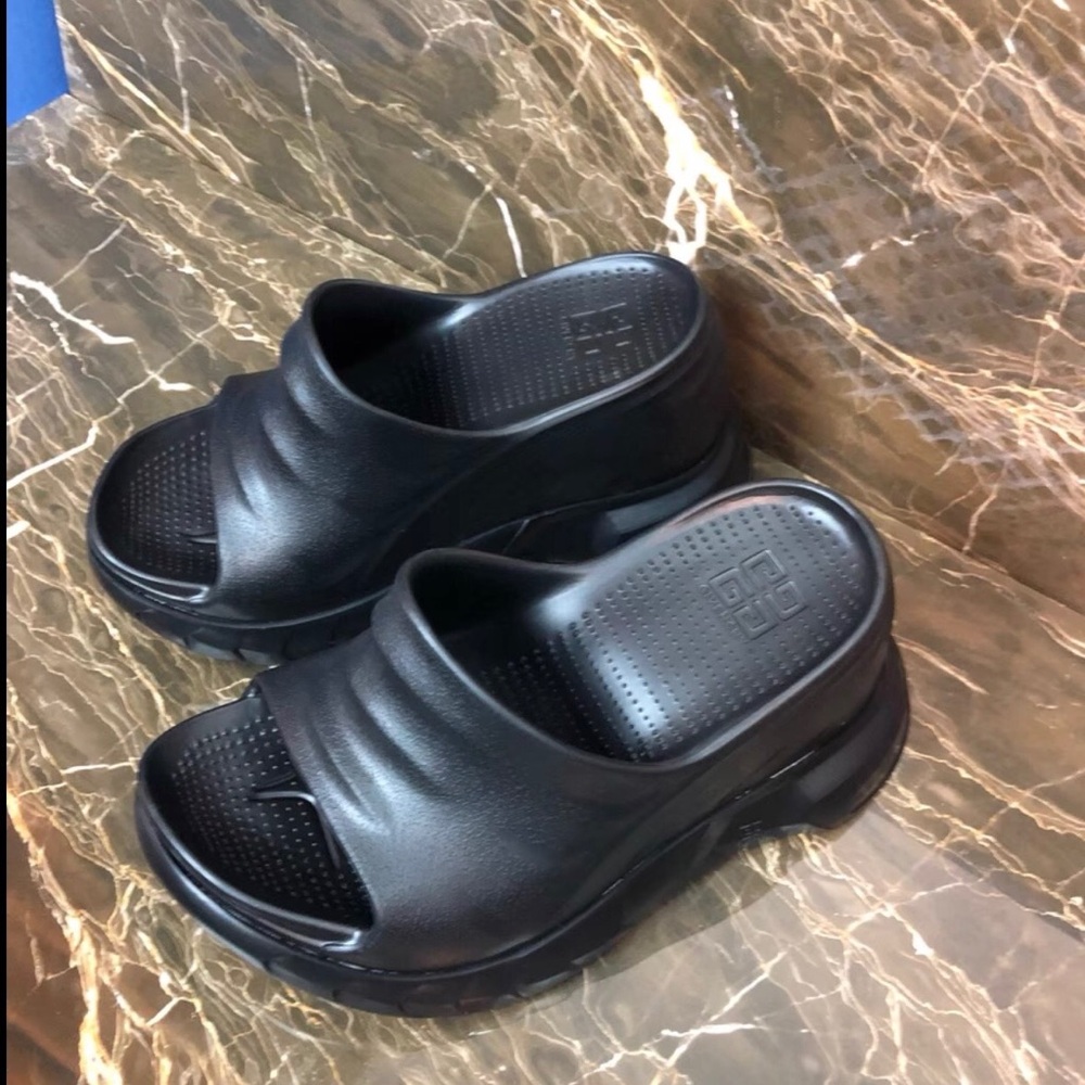 Givenchy Black Slide Sandals